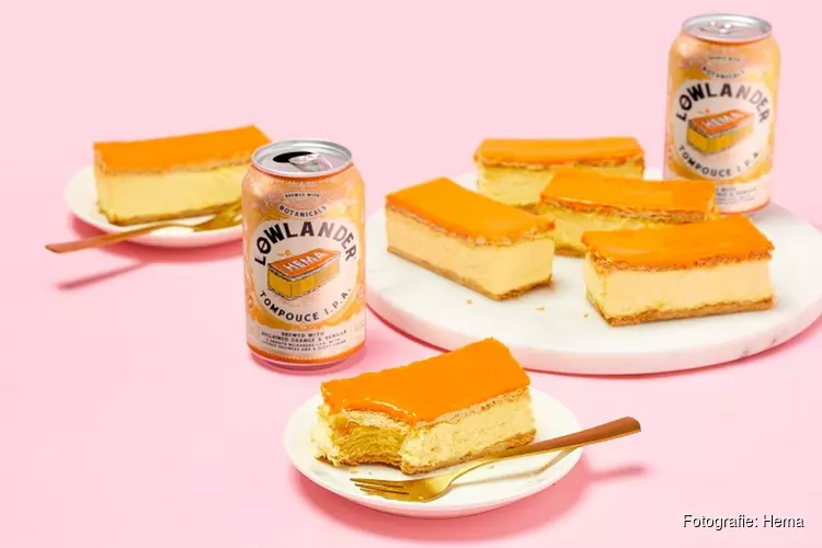 Oranje boven met de limited edition oranje Tompouce I.P.A. - Dé eenmalige oranje editie van het legendarische HEMA-tompouce biertje i.s.m. Lowlander