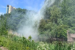 Grote brand aan de Molenweg in Sloterdijk