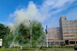 Grote brand aan de Molenweg in Sloterdijk