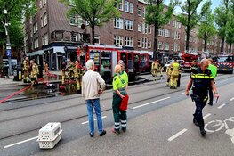 Brand in restaurant Van Woustraat