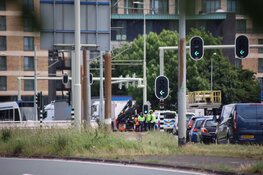 Tram in Amsterdam Nieuw-West ontspoord door ongeval