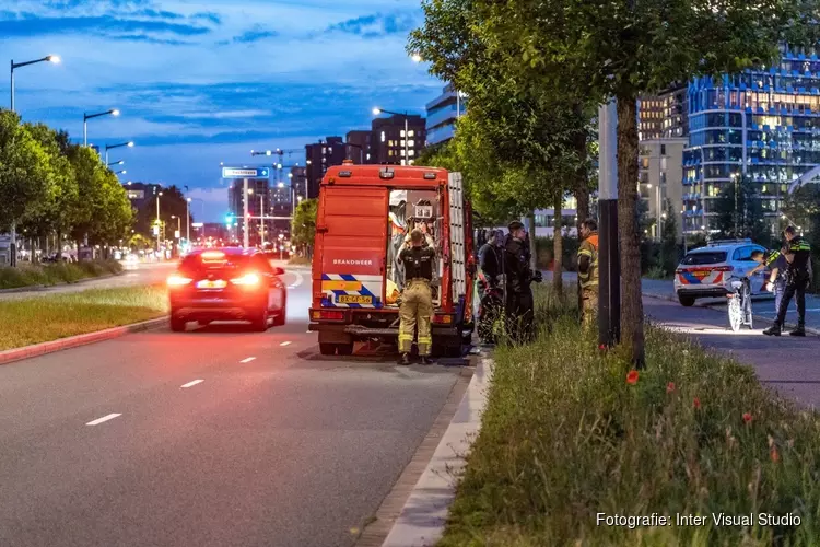 Persoon te water blijkt vuilniszak in Amsterdam-Zuid