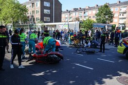 Fietser en scooterrijder zwaargewond bij ongeval in Nieuw-West