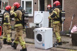 Wasmachine in brand in woning Amsterdam-Noord