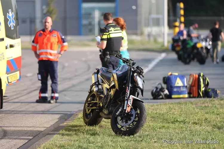 Motorrijder gewond bij ongeval