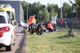 Motorrijder gewond bij ongeval