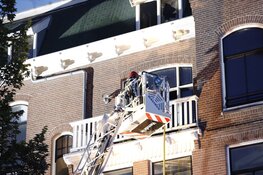 Appartement in grachtenpand uitgebrand