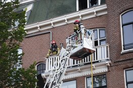 Appartement in grachtenpand uitgebrand