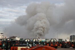 Flinke brand in het Westelijk Havengebied