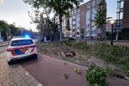 Automobilist vlucht na ongeluk bij oprit Mauritskade