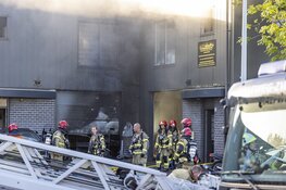 Grote brand aan de Bolstoen in Amsterdam Sloterdijk