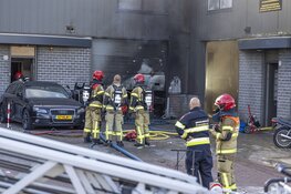 Grote brand aan de Bolstoen in Amsterdam Sloterdijk