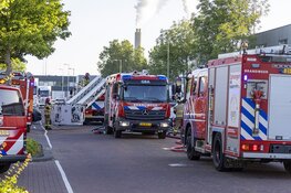 Grote brand aan de Bolstoen in Amsterdam Sloterdijk
