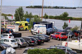 Gewonde bij brand op boot op IJsselmeer, nabij Fort Pampus