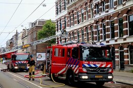Zwaargewonde bij brand in Oosterpark
