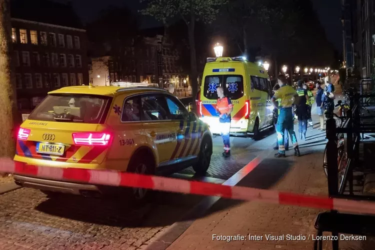 Steekincident op de Singel in Amsterdam