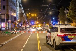 Brand na explosie bij panden aan Vijzelgracht