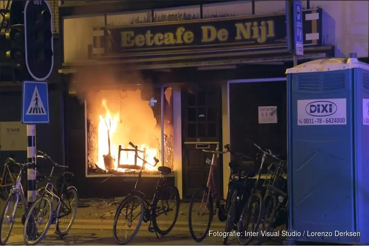 Brand in waterpijpcafé in Amsterdam