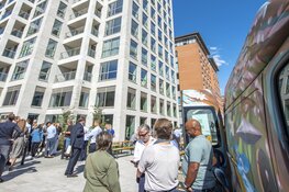 Eerste 380 nieuwe bewoners in nieuwe stadswijk Hondsrugpark bij station Bullewijk Amsterdam