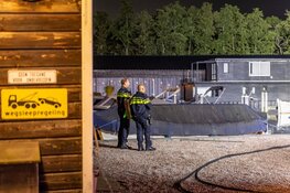 Explosie op boot in Amsterdam-Zuid