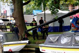 Stoffelijk overschot gevonden in water langs Leidsekade