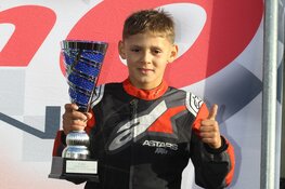 Wat goed is komt snel: Tweede podium voor Jason Lieveld (9) bij NK karten