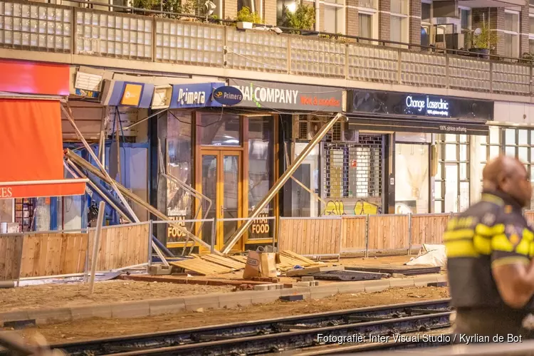 Plofkraak op pinautomaat in Kinkerstraat