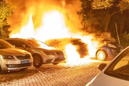 Drie auto's door brand verwoest in Oost