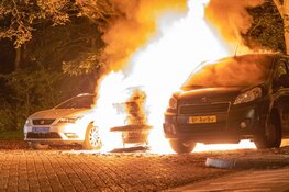 Drie auto&#39;s door brand verwoest in Oost