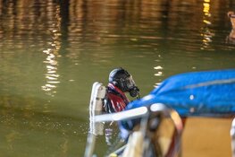 Auto te water langs Marnixstraat