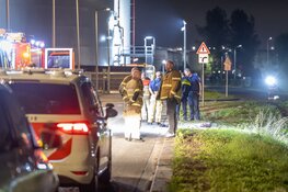 Auto te water in Westpoort