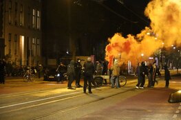 Protest krakers Plantage Middenlaan na vertrek