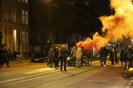 Protest krakers Plantage Middenlaan na vertrek