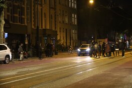 Protest krakers Plantage Middenlaan na vertrek