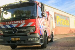 Brandmelding bij bouwmarkt in Amsterdam