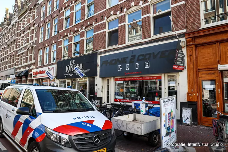 Telefoonwinkel in Kinkerstraat overvallen