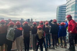 Montessorischool De Amstel op bezoek bij bouwproject Vrienden aan de Amstel