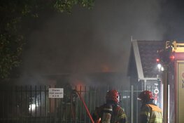 Brand bij schooltuin in Amsterdam