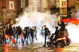 Fans Marokko vieren eerste WK-zege in 24 jaar op Mercatorplein