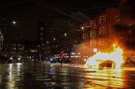 Onrust Mercatorplein na voetbalwedstrijd Belgie-Marokko