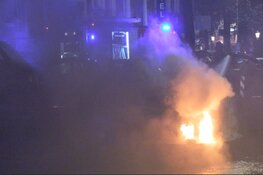 Boot in brand langs Leidsekade