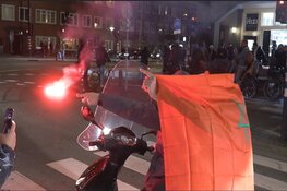 Honderden Marokkaanse fans vieren WK-winst. Mercatorplein inmiddels leeg na noodbevel