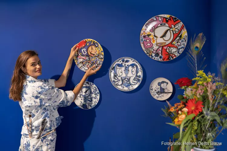Lancering wandbordencollectie Loes van Delft X Heinen Delfts Blauw
