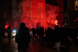 Feest en ongeregeldheden in Amsterdam na WK-winst Marokko