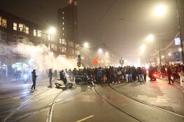Fans Marokko vieren bereiken halve finale WK op Mercatorplein