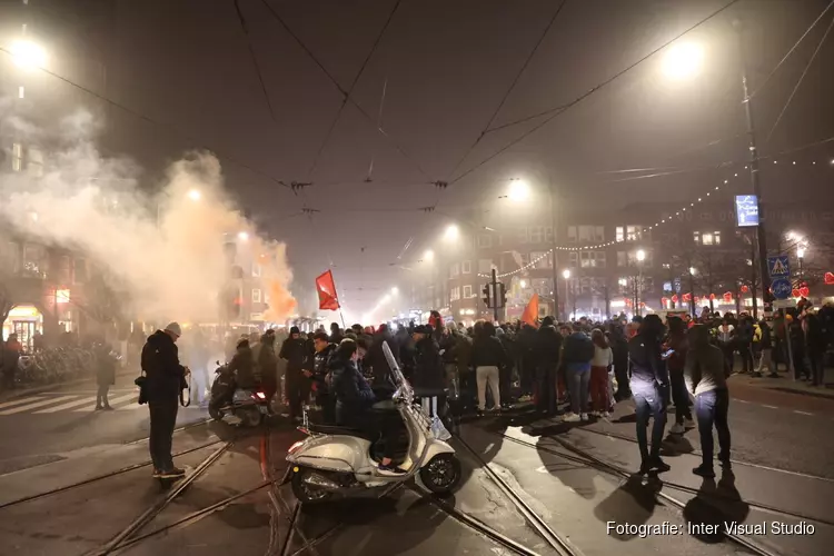 Veiligheidsrisicogebieden in Amsterdam tijdens wedstrijd Frankrijk - Marokko