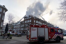 Pand in Amsterdam-Zuid ontruimd vanwege grote brand