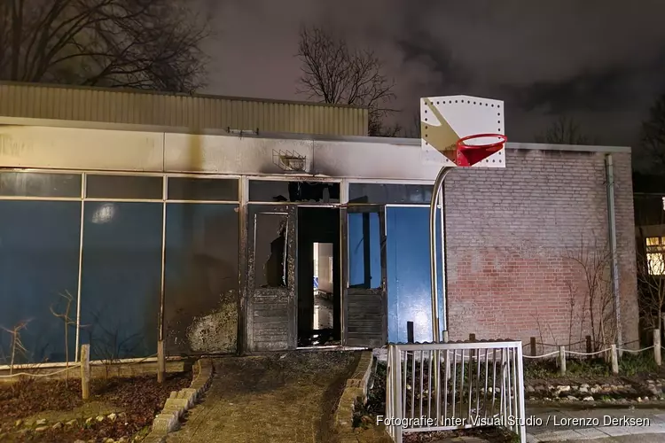 Brand in gymzaal van school in Buitenveldert