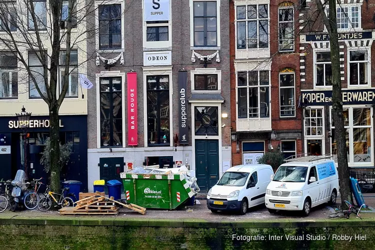 Explosie op de Singel bij de Supperclub