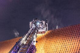 Brand op zolder van woning